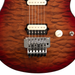 Music Man Quilt Maple Axis Electric Guitar, Roasted Amber - Mint Open Box