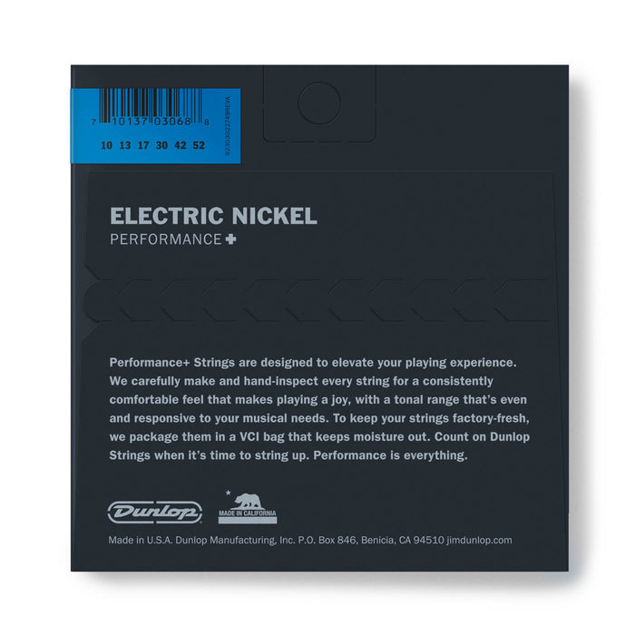 Dunlop DEN1052 Nickel Plated Steel Medium Top/ Heavy Bottom Electric Strings - .010-.052