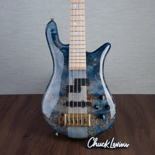 Spector Euro5 LT 5-String Bass Guitar - Exotic Poplar Burl Blue Fade - CHUCKSCLUSIVE - #]C121SN 21056