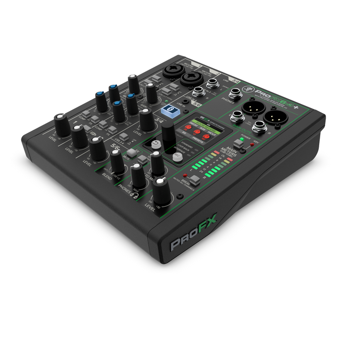 Mackie ProFX6V3+ 6-Channel Analog Mixer with Enhanced FX and Bluetooth