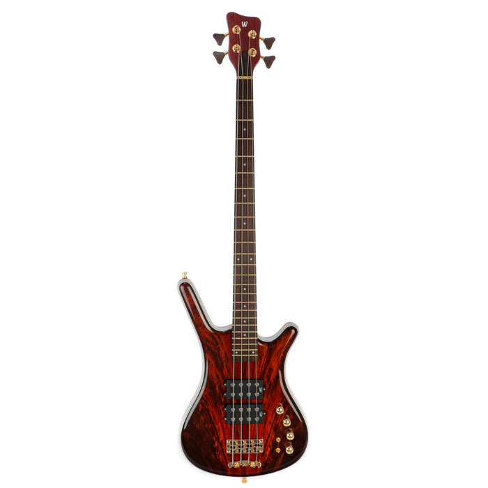 Warwick Custom Shop Corvette $$ Double Buck 4-String Electric Bass - Natural Transparent High Polish - New