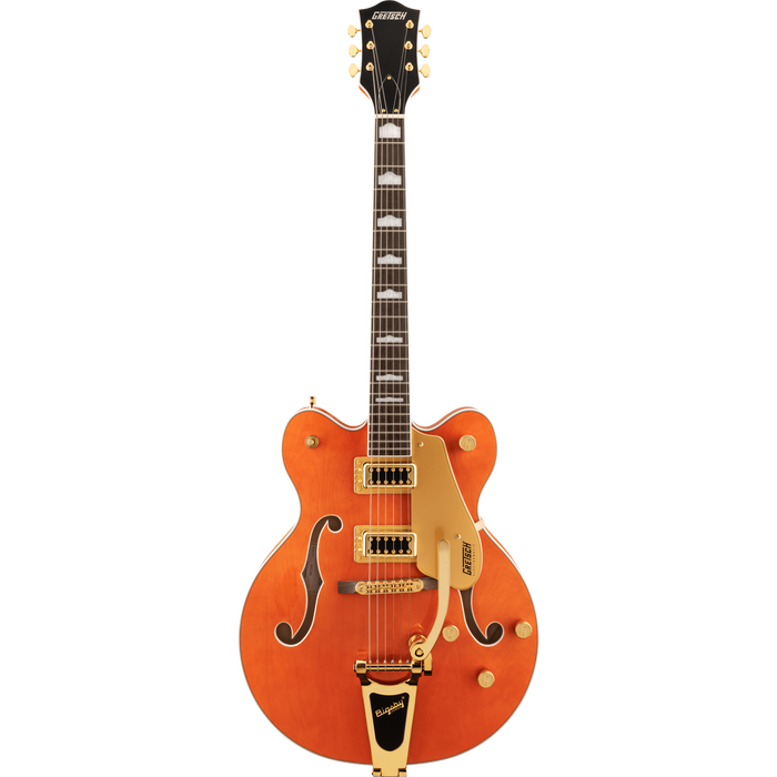 Gretsch G5422TG Electromatic Classic Double-Cut Hollowbody with Bigsby and Gold Hardware - Orange Stain - New