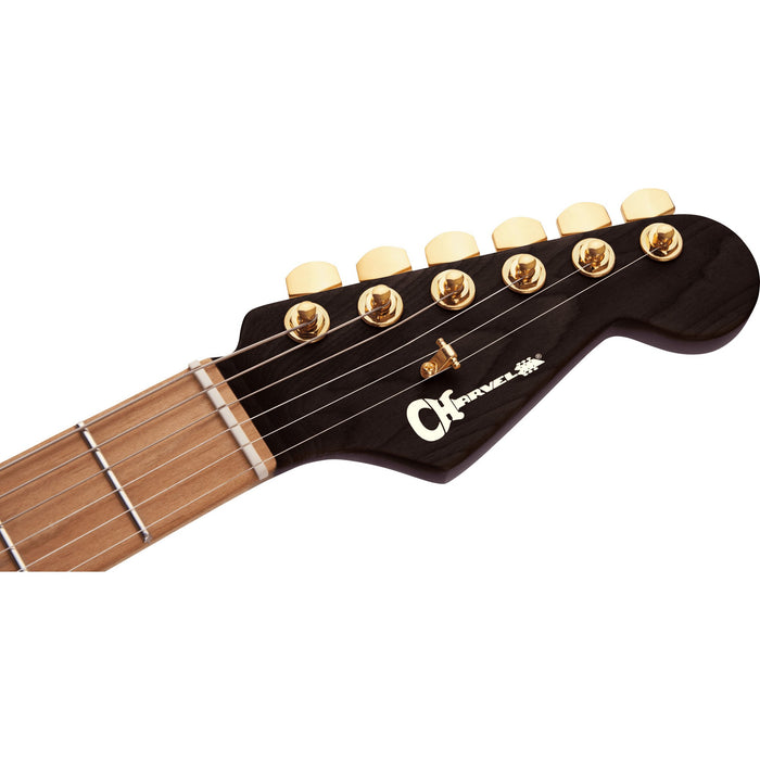 Charvel Ltd. Ed. MJ DK24 HSH 2PT E Mahogany With Figured Walnut Electric Guitar - Natural - New