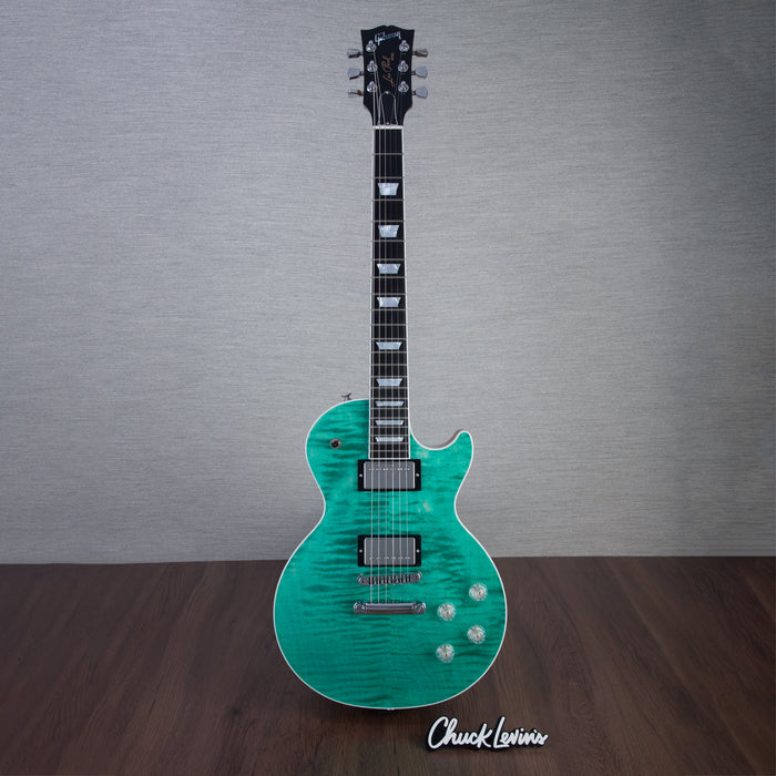 Gibson Les Paul Modern Figured Electric Guitar - Seafoam Green - #224830126