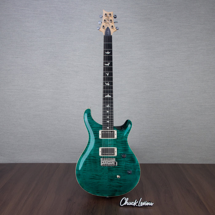 PRS CE24 Flame Maple Electric Guitar, Ebony Fingerboard - Turquoise - CHUCKSCLUSIVE - #230365602