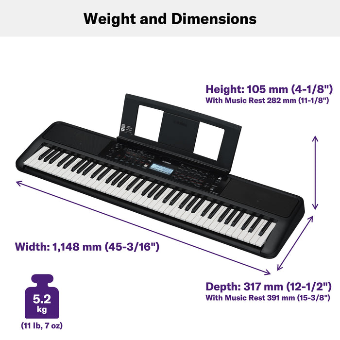 Yamaha PSR-E320 76-Key Portable Keyboard