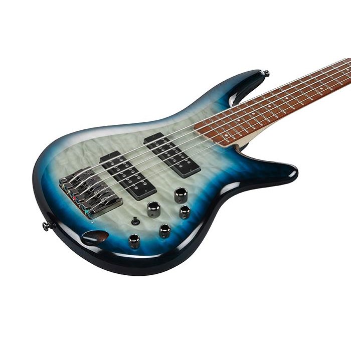 Ibanez SR Standard 5-String Electric Bass Guitar - Stained Cosmic Blue Starburst