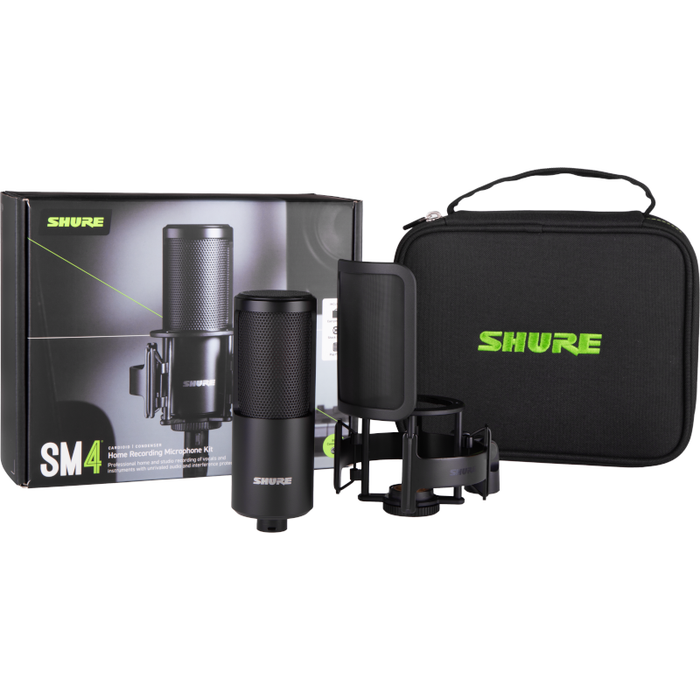 Shure SM4-K Kit Home Recording Microphone with Shock mount and Case