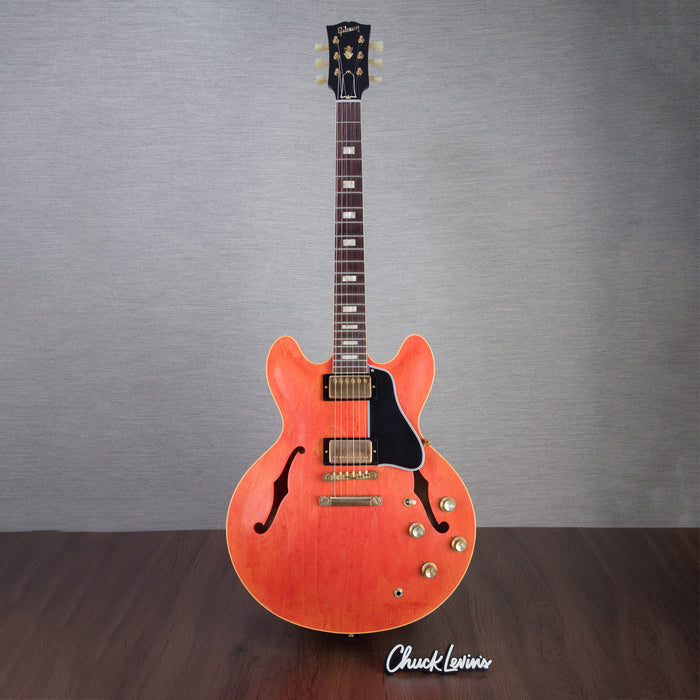 Gibson Custom Shop Murphy Lab 1964 ES-335, Gold Hardware Semi-Hollow Electric Guitar - Watermelon King/Ultra Light Aged - CHUCKSCLUSIVE - #140237