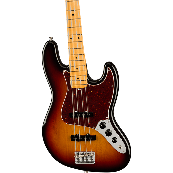 Fender American Professional II Jazz Bass, Maple Fingerboard - 3-Color Sunburst - New