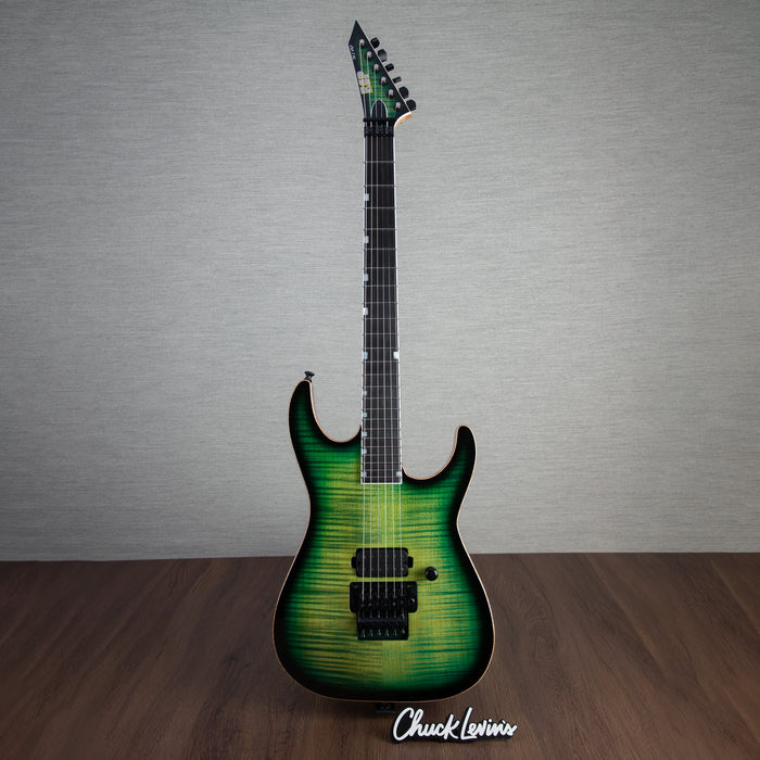 ESP USA M-I FR-DLX Flamed Maple Electric Guitar - Dark Lime Sunburst