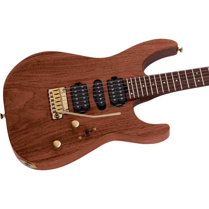 Charvel Ltd. Ed. MJ DK24 HSH 2PT E Mahogany With Figured Walnut Electric Guitar - Natural - New