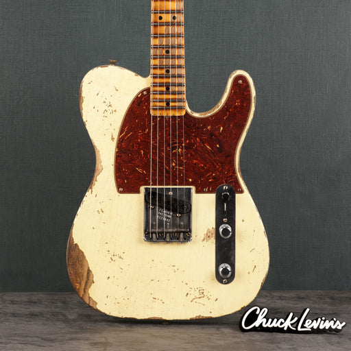 Fender Custom Shop 1950 Esquire Heavy Relic Guitar - Aged Vintage White - CHUCKSCLUSIVE - #R123842