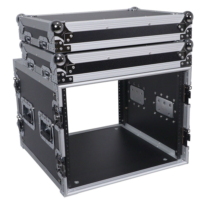 ProX T-8RSS 8U Space Amp Rack Mount ATA Flight Case 19-Inch Depth