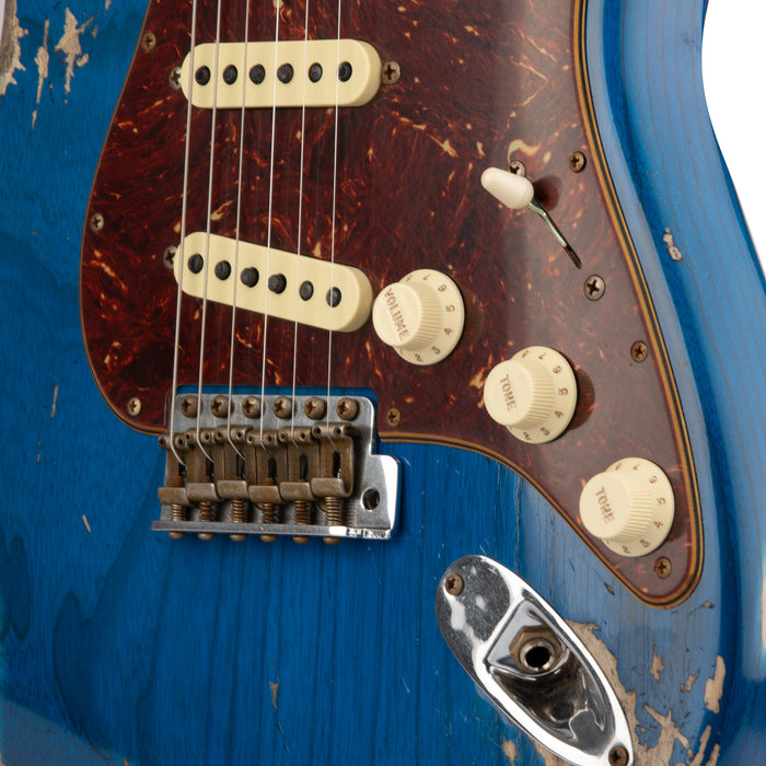 Fender Custom Shop 1962 Stratocaster Heavy Relic - Sapphire Blue Transparent - CHUCKSCLUSIVE - #R121469