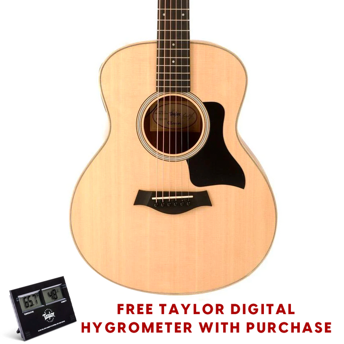 Taylor Limited Edition GS Mini-e Ziricote Acoustic Guitar and Taylor Digital Hygrometer Bundle