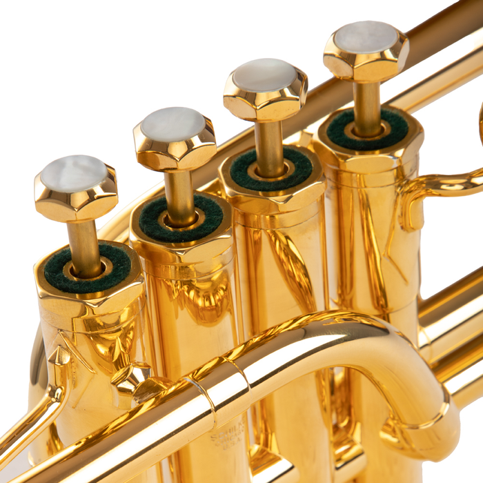 Schilke P5-4GP Four Valve Beryllium Bell Piccolo Trumpet - Gold Plated