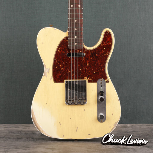 Fender Custom Shop 1962 Telecaster Custom Heavy Relic Guitar - Aged Vintage White - CHUCKSCLUSIVE - #R122567