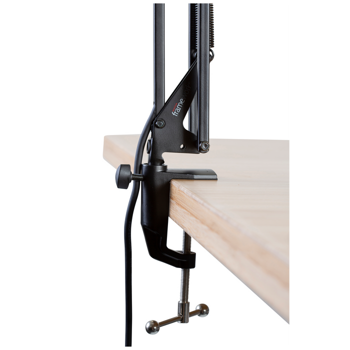 Gator Frameworks Desk Mounted Broadcast-Podcast Boom Mic Stand