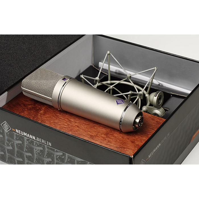 Neumann U 87 Ai Set Z Multi-Pattern Condenser Microphone with Shock Mount - Nickel - Mint, Open Box