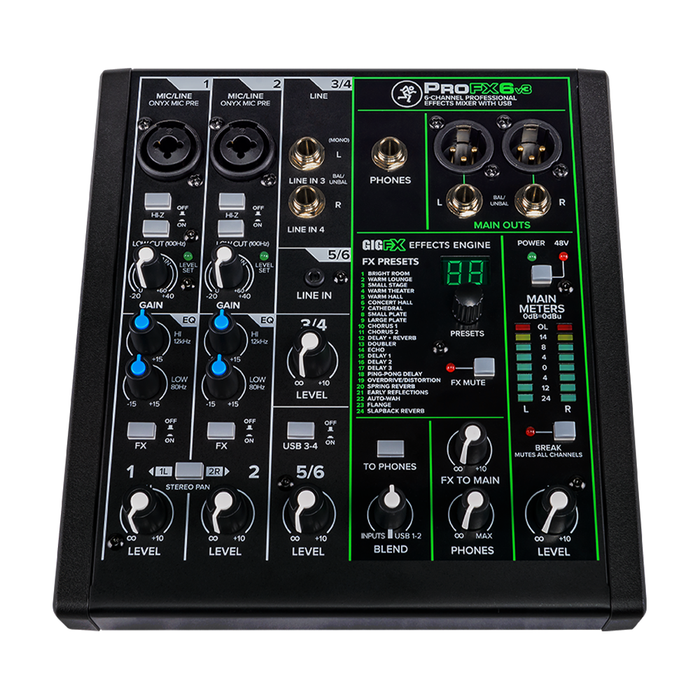 Mackie ProFX6v3 USB Streaming Mixer