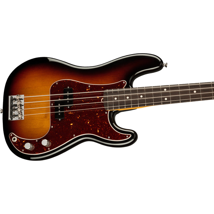 Fender American Pro II Precision Bass Guitar, Rosewood Fingerboard - 3 Color Sunburst