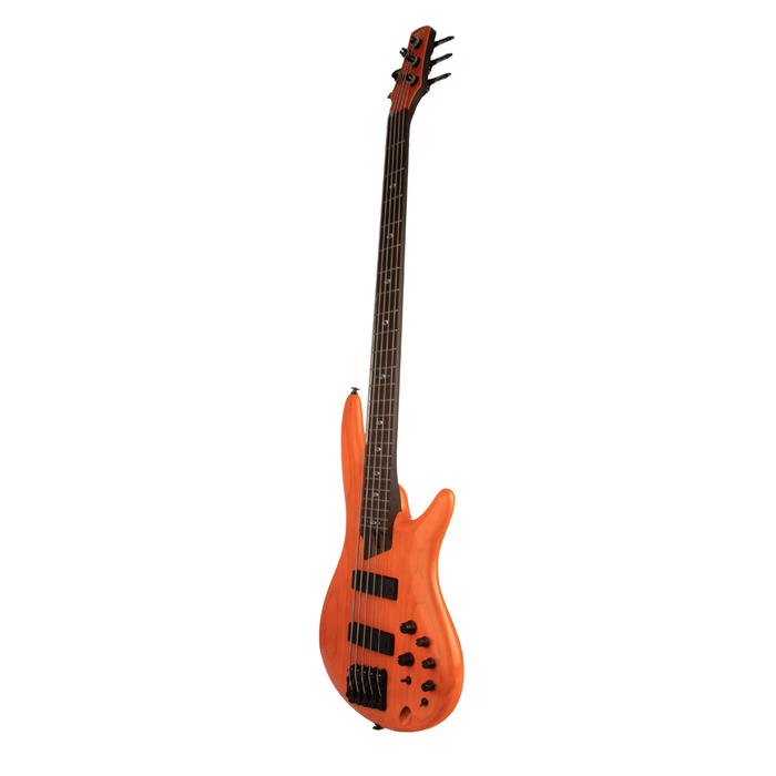 Ibanez SR Prestige SR4605 5-String Bass Guitar - Orange Solar Flare Low Gloss