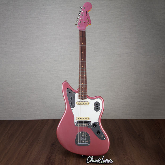 Fender Custom Shop '62 Jaguar Closet Classic Electric Guitar - Aged Burgundy Mist Metallic - #CZ564176