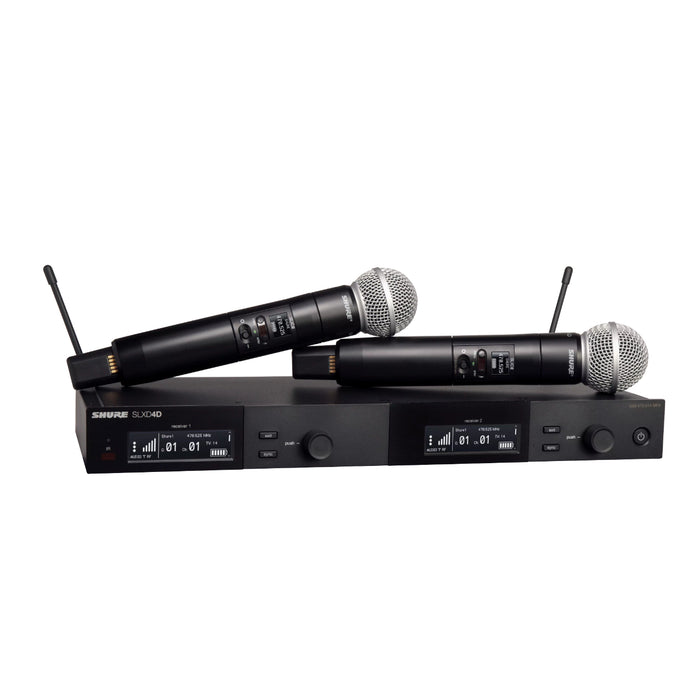 Shure SLXD24D/SM58 Dual Wireless Microphone System - G58 Band - New