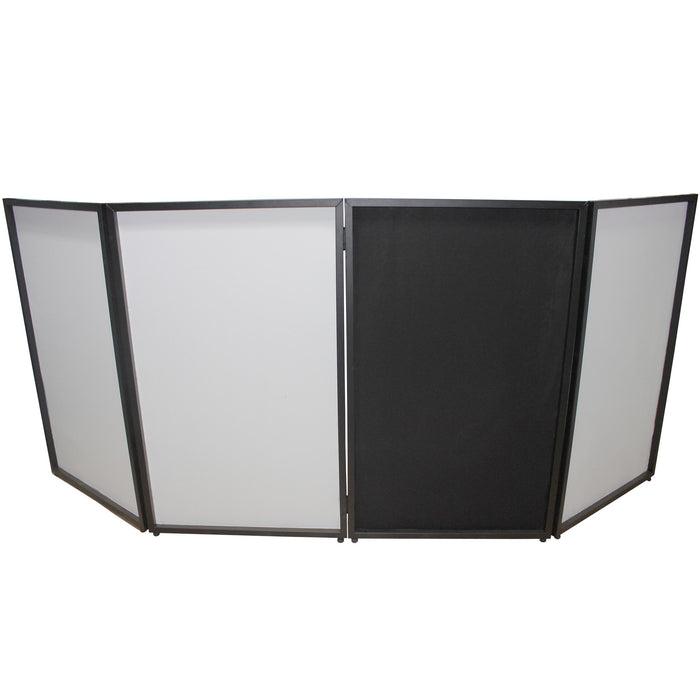 ProX XF-4X3048BMK2 4 Panel DJ Facade Black Panels with Carry Bag with 4 Black & 4 White Scrims