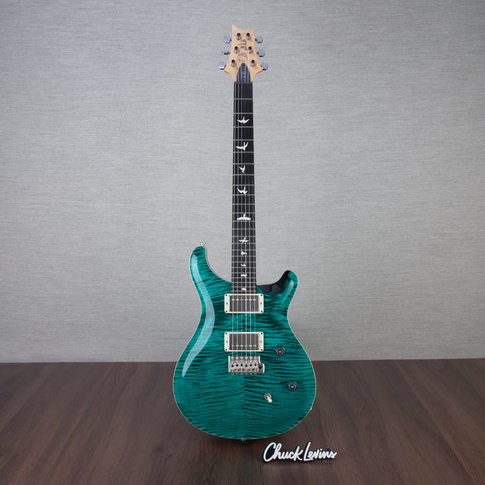 PRS CE24 Flame Maple Electric Guitar, Ebony Fingerboard - Turquoise - CHUCKSCLUSIVE - #230365600