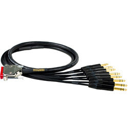 Mogami Gold DB25-TRS 8-Channel Analog Interface Cable - 5-Foot