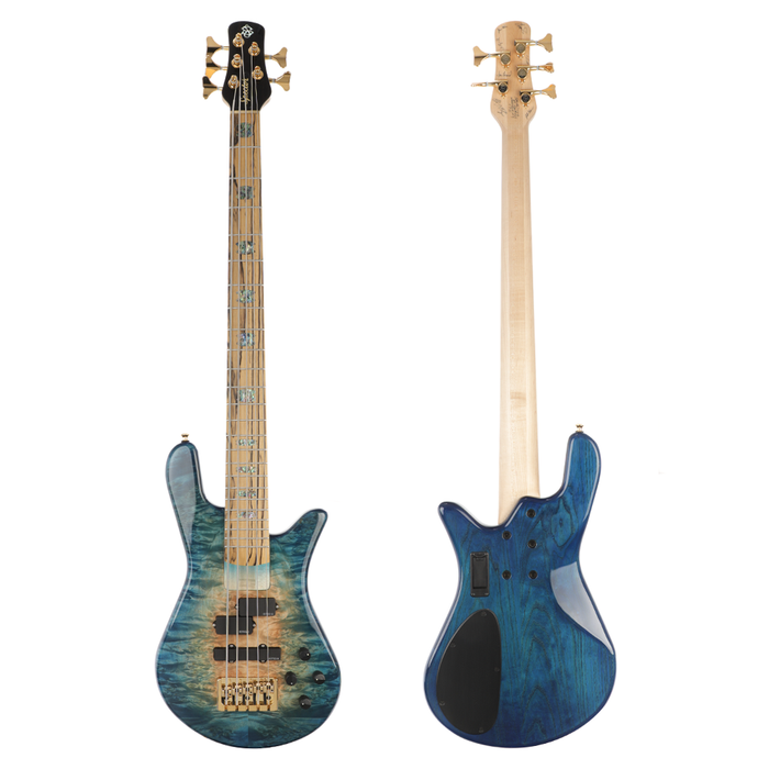 Spector USA Custom NS-5 Bolt-On 5-String Bass Guitar - Desert Island Gloss Chuck Levin's Exclusive