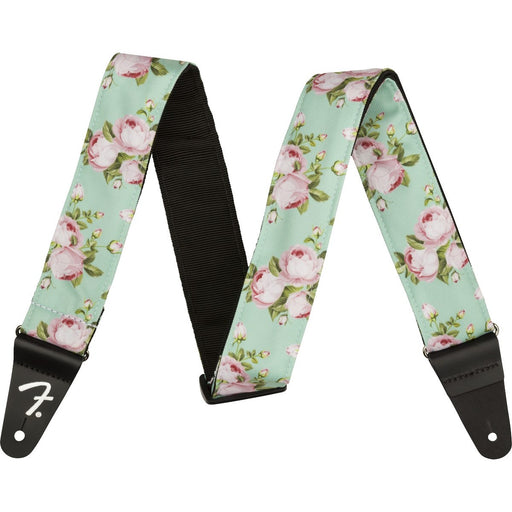 Fender Floral Strap - Surf Green