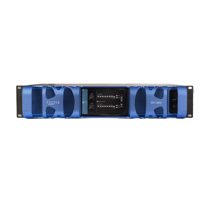 E11EVEN EP-14K2 2-Channel 4400-Watt Power Amplifier - Blue