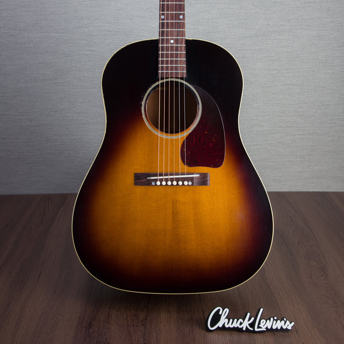 Gibson Custom Shop Murphy Lab 1942 Banner J-45 Light Aged Acoustic Guitar - Vintage Sunburst Light - #22533055