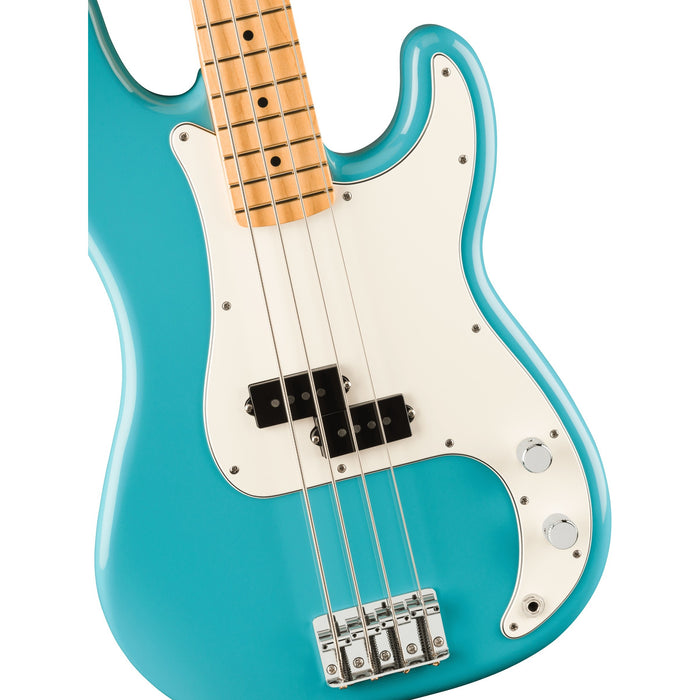 Fender Player II Precision Electric Bass Guitar, Maple Fingerboard - Aquatone Blue