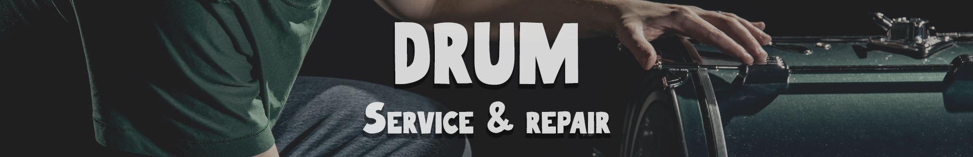 Drum Service and Repair Landing graphic