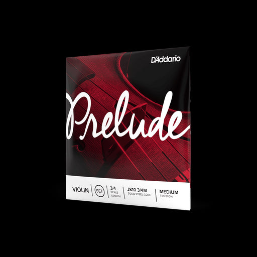 D'Addario Prelude Violin String Set - 3/4 Scale Medium Tension J810