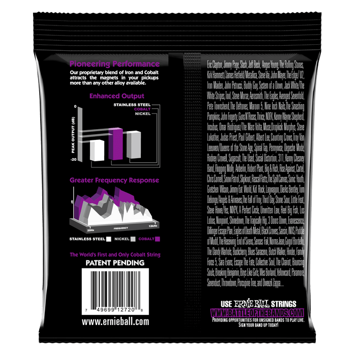 Ernie Ball Power Slinky Cobalt Electric Guitar Strings .011-.048