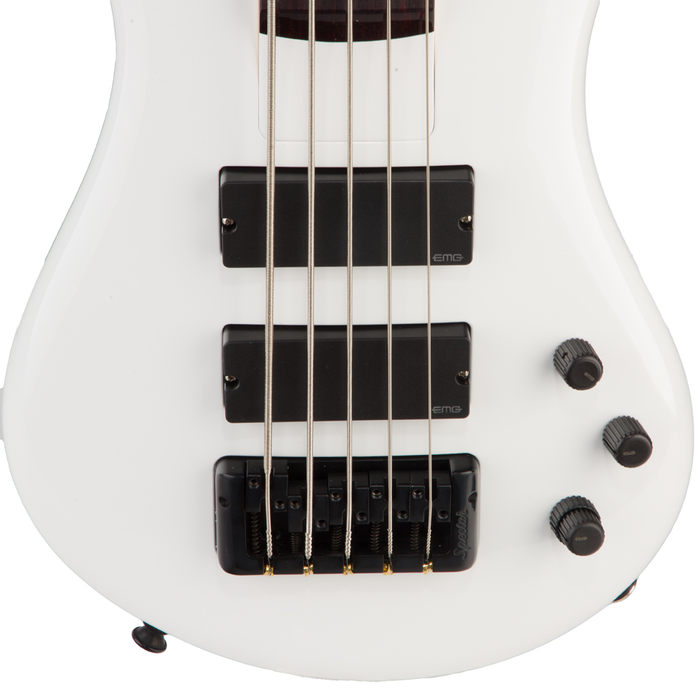 Spector Bantam 5-String Medium-Scale Bass Guitar - Solid White - #21NB18396