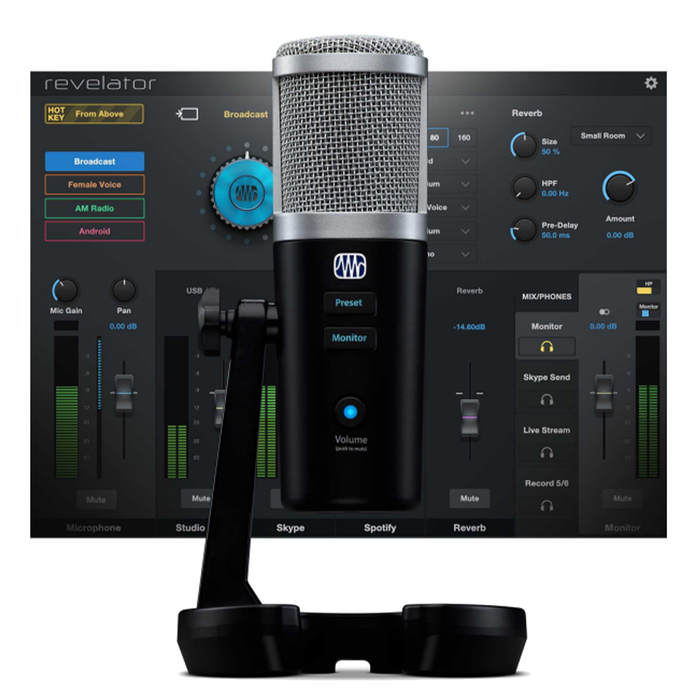 PreSonus Revelator USB Microphone With StudioLive Voice Processing