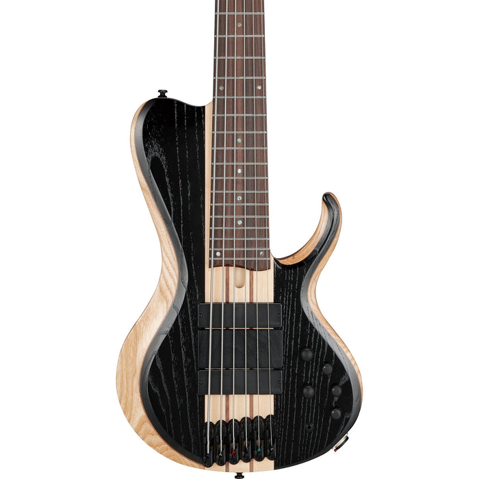 Ibanez BTB Bass Workshop BTB866 6-String Bass Guitar - Weathered Black Low Gloss