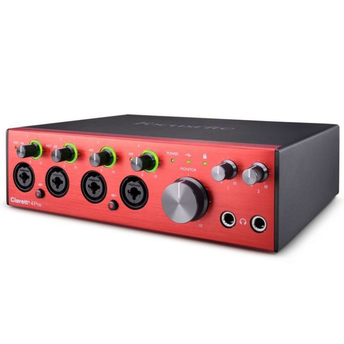 Focusrite Clarett+ 4Pre 18-In/8-Out Audio Interface