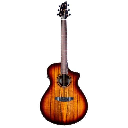 Breedlove ECO Pursuit Exotic S Concert CE Acoustic Guitar - Edgeburst, Koa - New