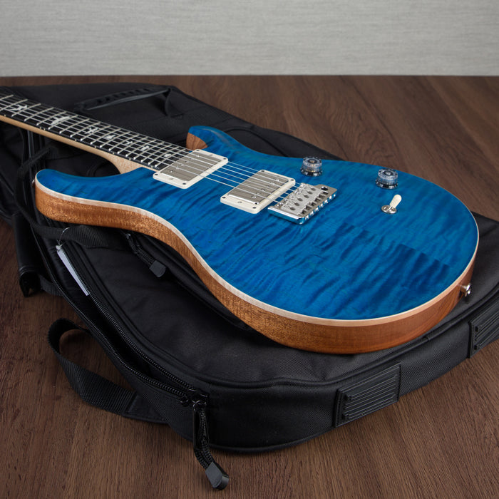 PRS CE24 Flame Maple Electric Guitar, Ebony Fingerboard - Blue Mateo - CHUCKSCLUSIVE - #230364704