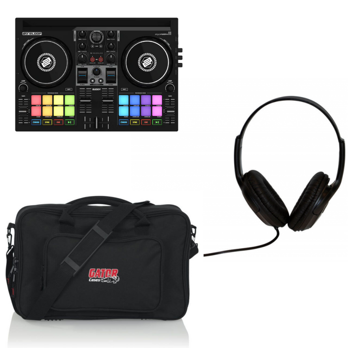 Reloop Buddy Bundle with Controller Bag and Headphones