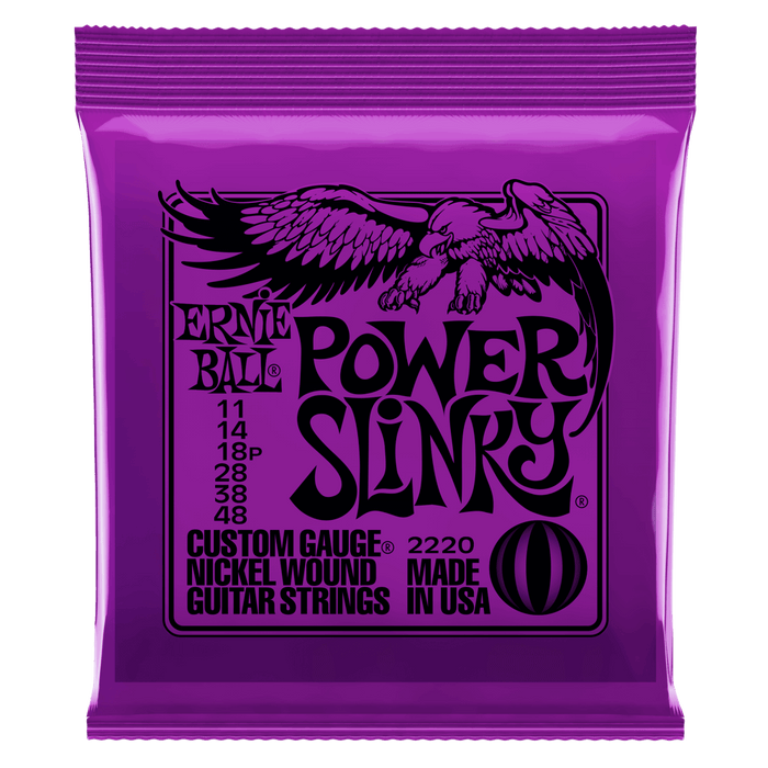 Ernie Ball Power Slinky Nickel Wound Electric Guitar Strings .11-.48