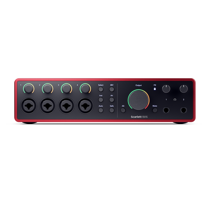 Focusrite Scarlett 18i16 4th Gen 18-In, 16-Out USB Audio Interface with Four 4th Gen Scarlett Mic Preamps