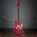 Fender Custom Shop 1963 Jazz Bass Journeyman Relic Electric Bass - Aged Fiesta Red - #CZ565655